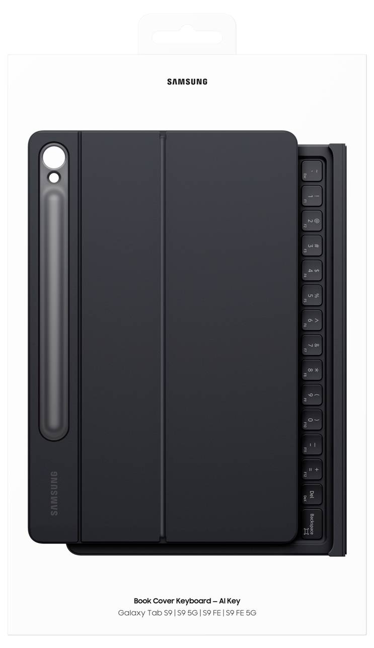 Samsung EF-DX725BBGGDE Tablet-Tastatur Passend für Marke (Tablet): Samsung Galaxy Tab S9 Android™