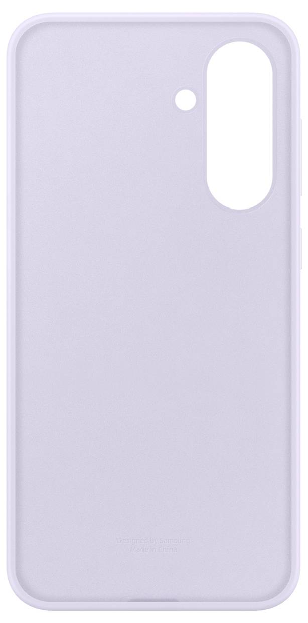 Hellviolette Smartphone-Hülle mit Aussparungen für Kamera und Lautsprecher. Minimalistisches Design ohne dekorative Elemente.