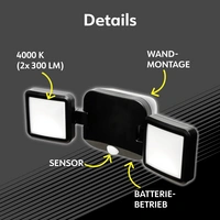 Müller-Licht Plaza 27700040 LED-Außenstrahler mit Bewegungsmelder 10W Leuchtfarben: Neutralweiß Müller-Licht Plaza 27700040 LED-Außenstrahler mit Bewegungsmelder 10W Leuchtfarben: Neutralweiß