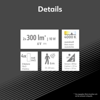 Müller-Licht Plaza 27700040 LED-Außenstrahler mit Bewegungsmelder 10W Leuchtfarben: Neutralweiß Müller-Licht Plaza 27700040 LED-Außenstrahler mit Bewegungsmelder 10W Leuchtfarben: Neutralweiß