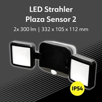 Müller-Licht Plaza 27700040 LED-Außenstrahler mit Bewegungsmelder 10W Leuchtfarben: Neutralweiß Müller-Licht Plaza 27700040 LED-Außenstrahler mit Bewegungsmelder 10W Leuchtfarben: Neutralweiß