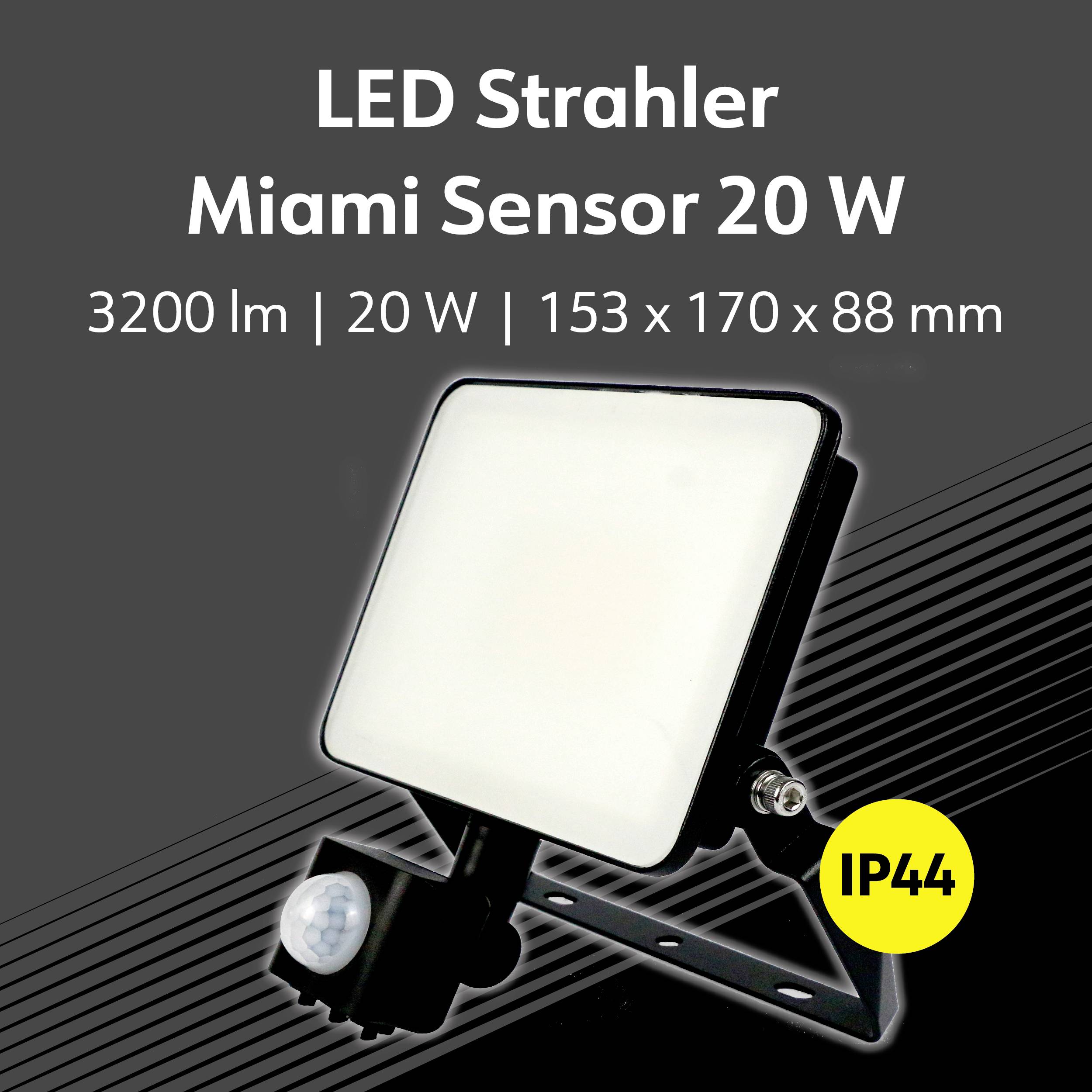 Müller-Licht Miami 21600063 LED-Außenstrahler 20 W Leuchtfarben: Neutralweiß