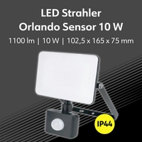 Müller-Licht Orlando 21600070 LED-Außenstrahler mit Bewegungsmelder 10 W Leuchtfarben: Neutralweiß Müller-Licht Orlando 21600070 LED-Außenstrahler mit Bewegungsmelder 10 W Leuchtfarben: Neutralweiß