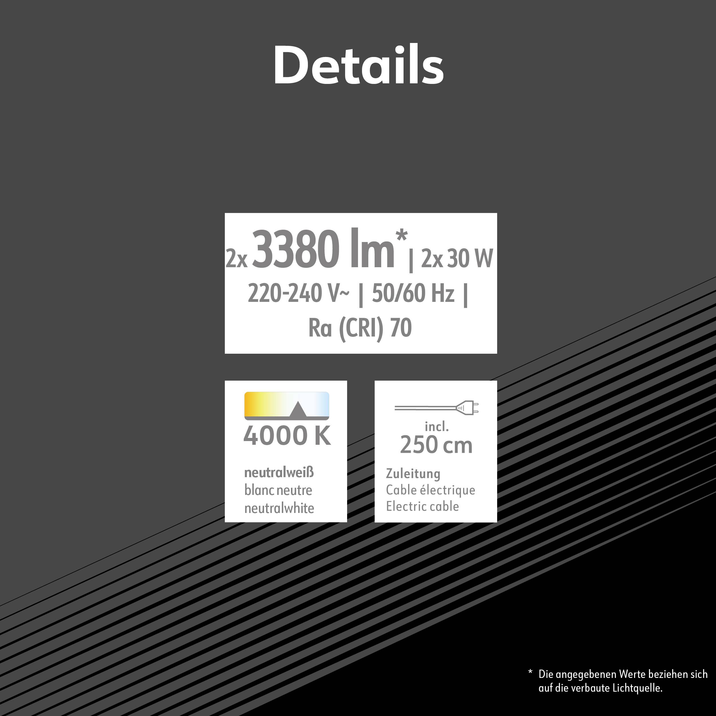 Müller-Licht Boston LED-Baustrahler 30 W, 30W 3380lm Neutralweiß 21600058