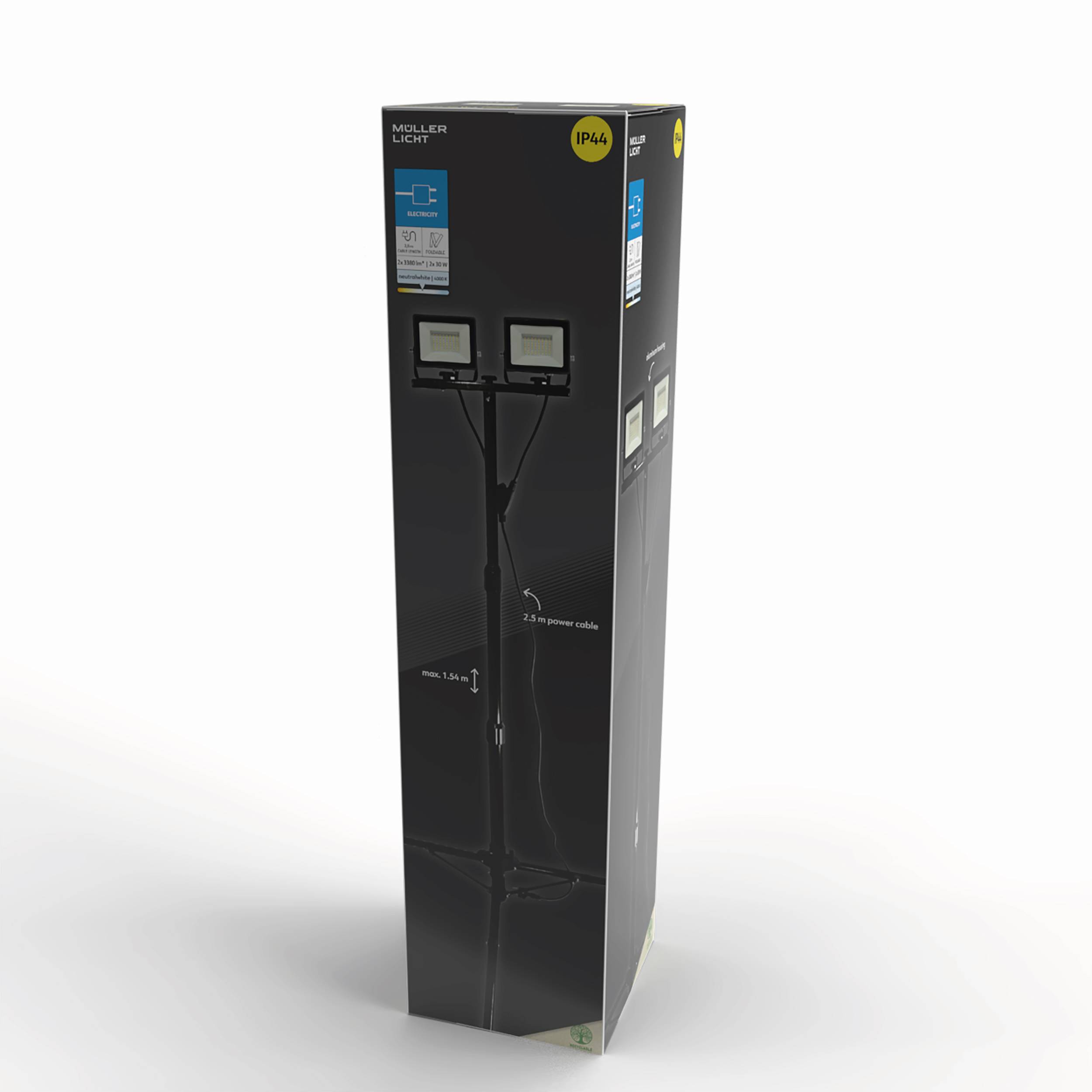 Müller-Licht Boston LED-Baustrahler 30 W, 30W 3380lm Neutralweiß 21600058