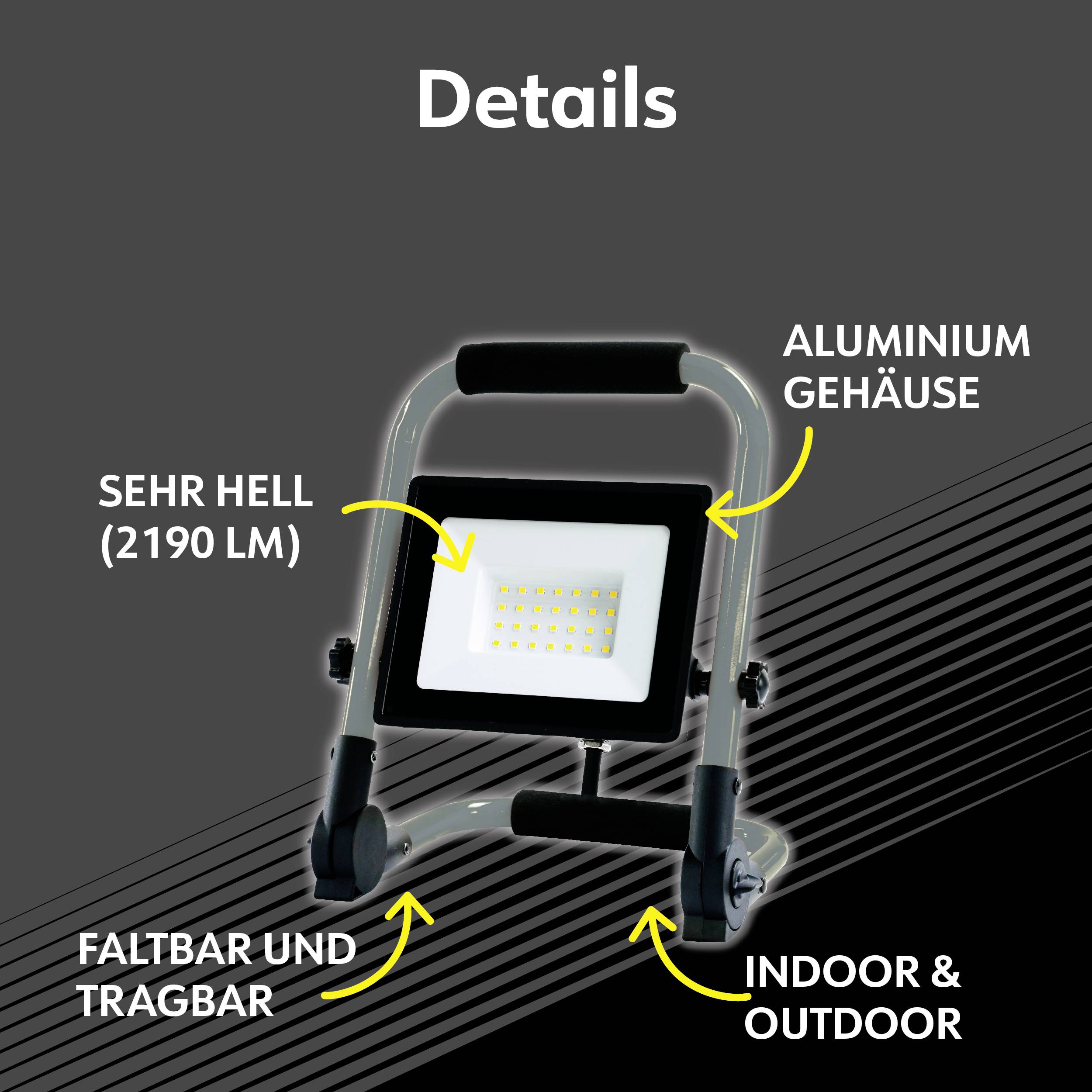 Müller-Licht Denver LED-Baustrahler 20W 2190lm Neutralweiß 21600052