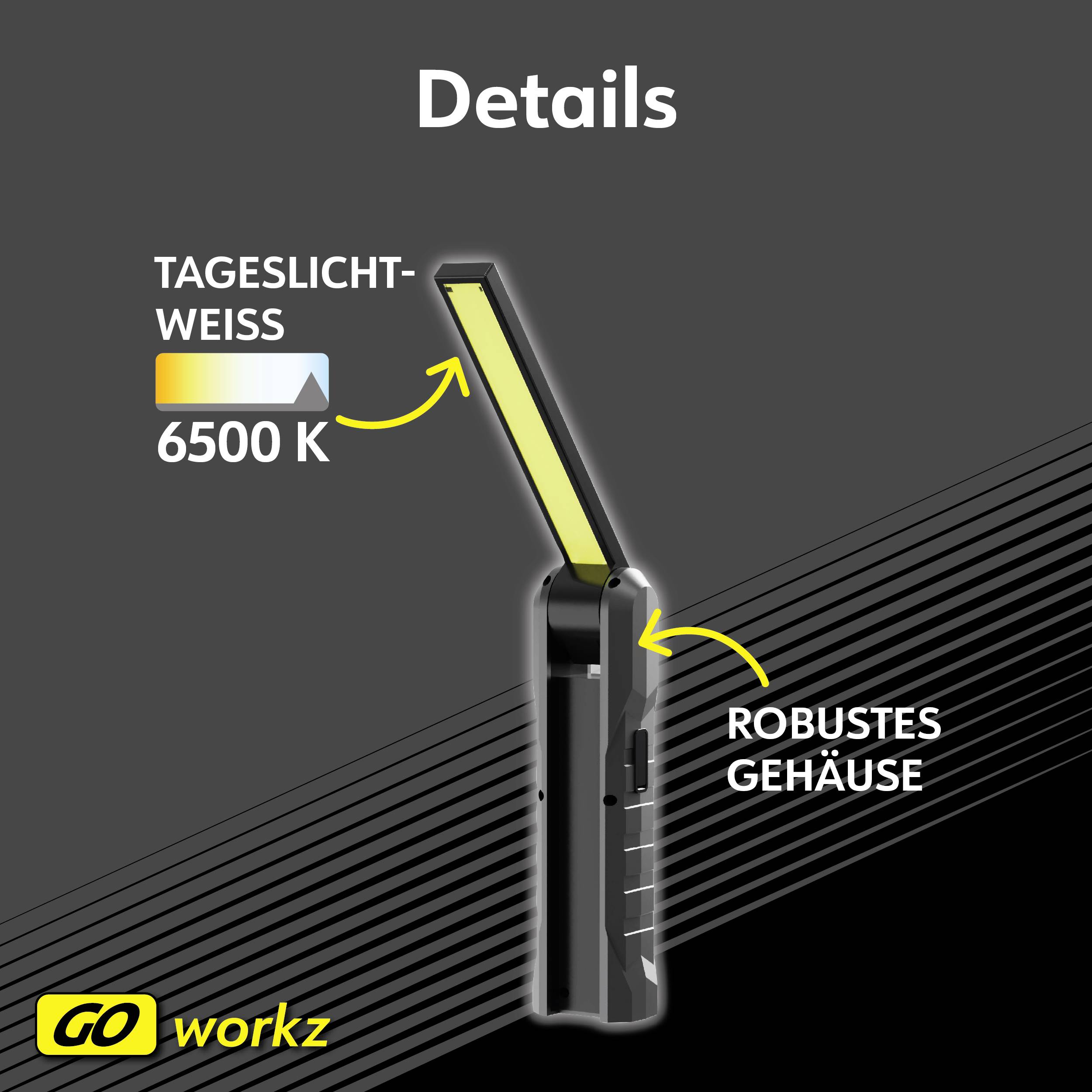 Müller-Licht 27700067 WL2 LED Arbeitsleuchte akkubetrieben 8W 250lm Anzahl mitgelieferte Akkus 1