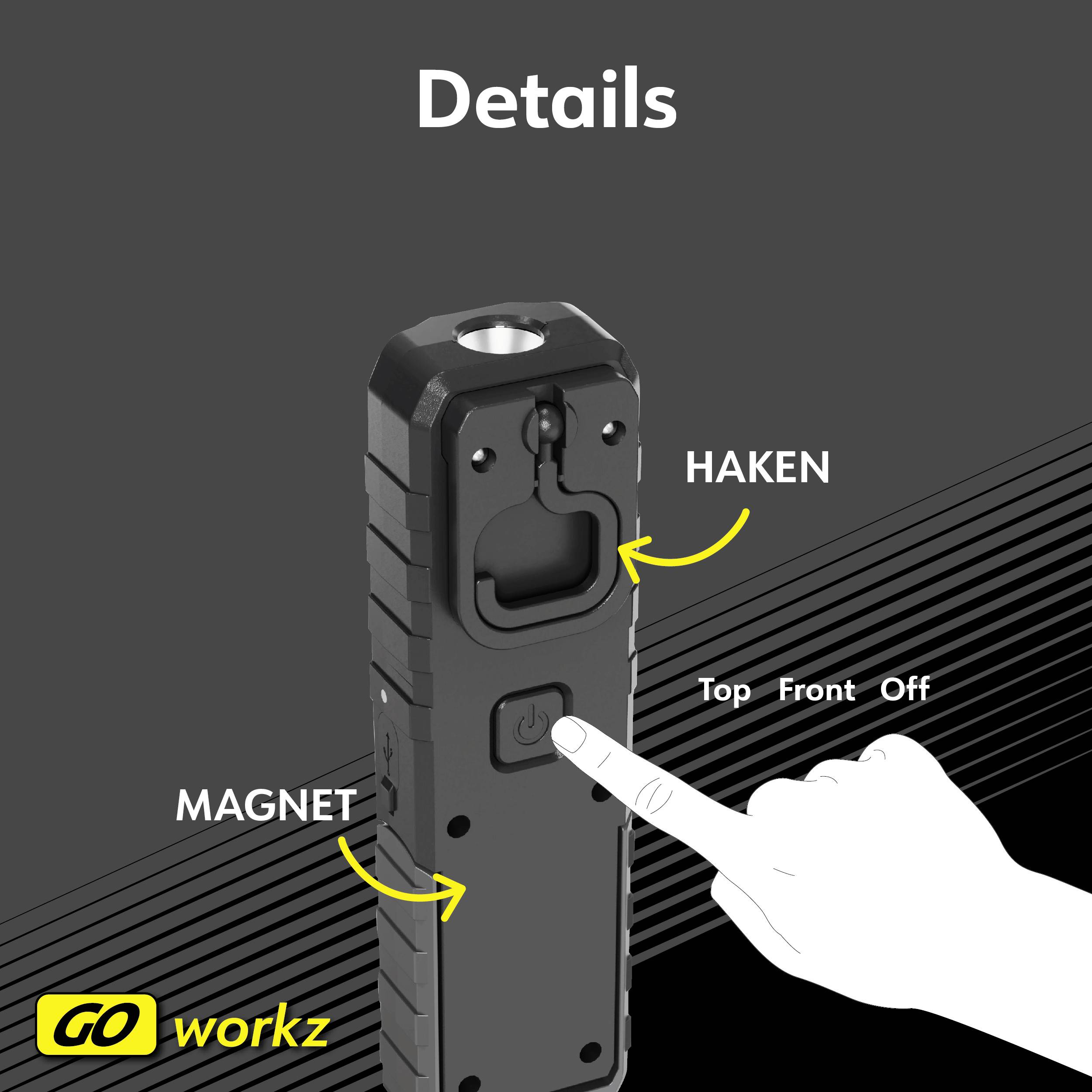 Müller-Licht 27700066 WL1 LED Arbeitsleuchte akkubetrieben 6W 200lm Anzahl mitgelieferte Akkus 1