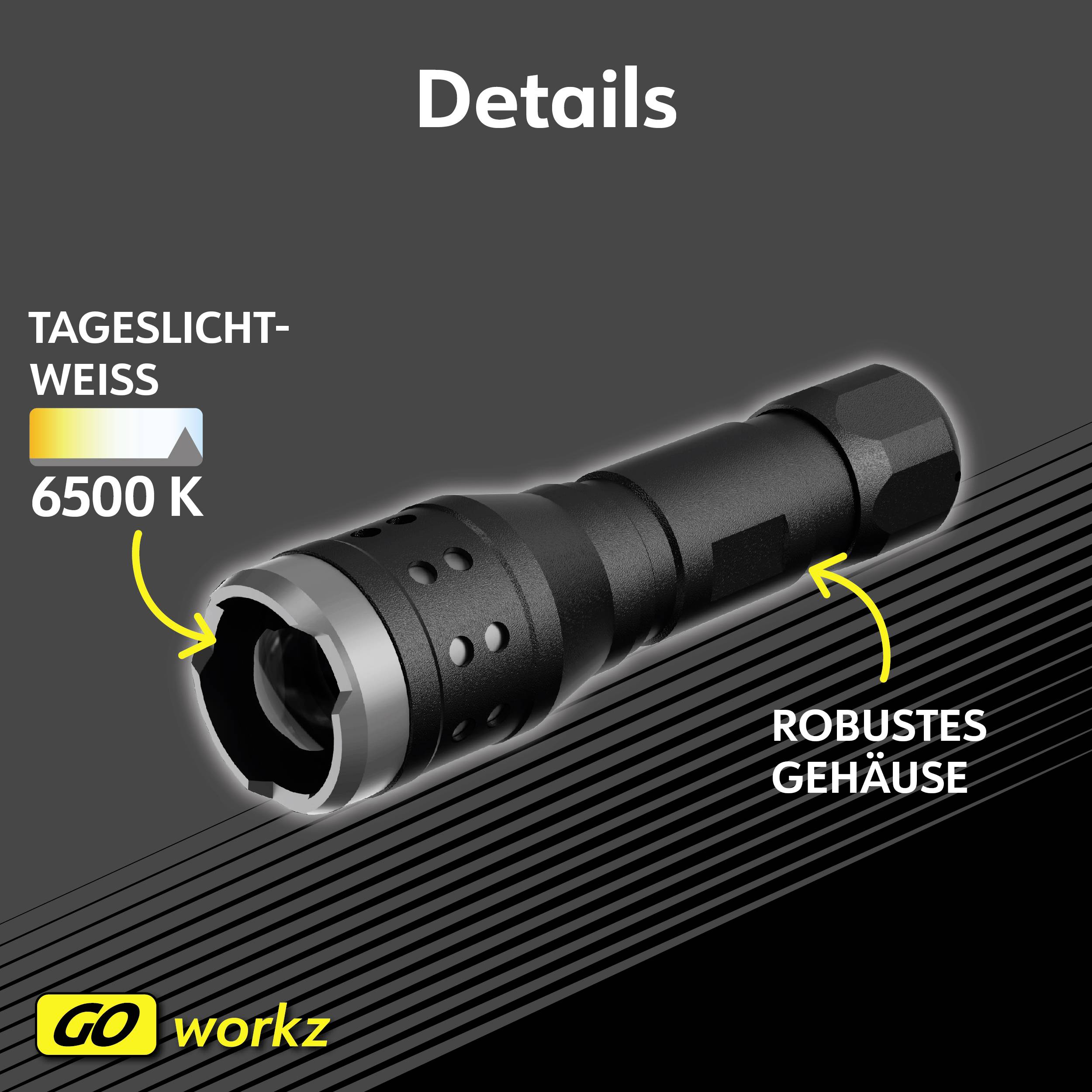 Müller-Licht LED Taschenlampe batteriebetrieben 300lm 153g