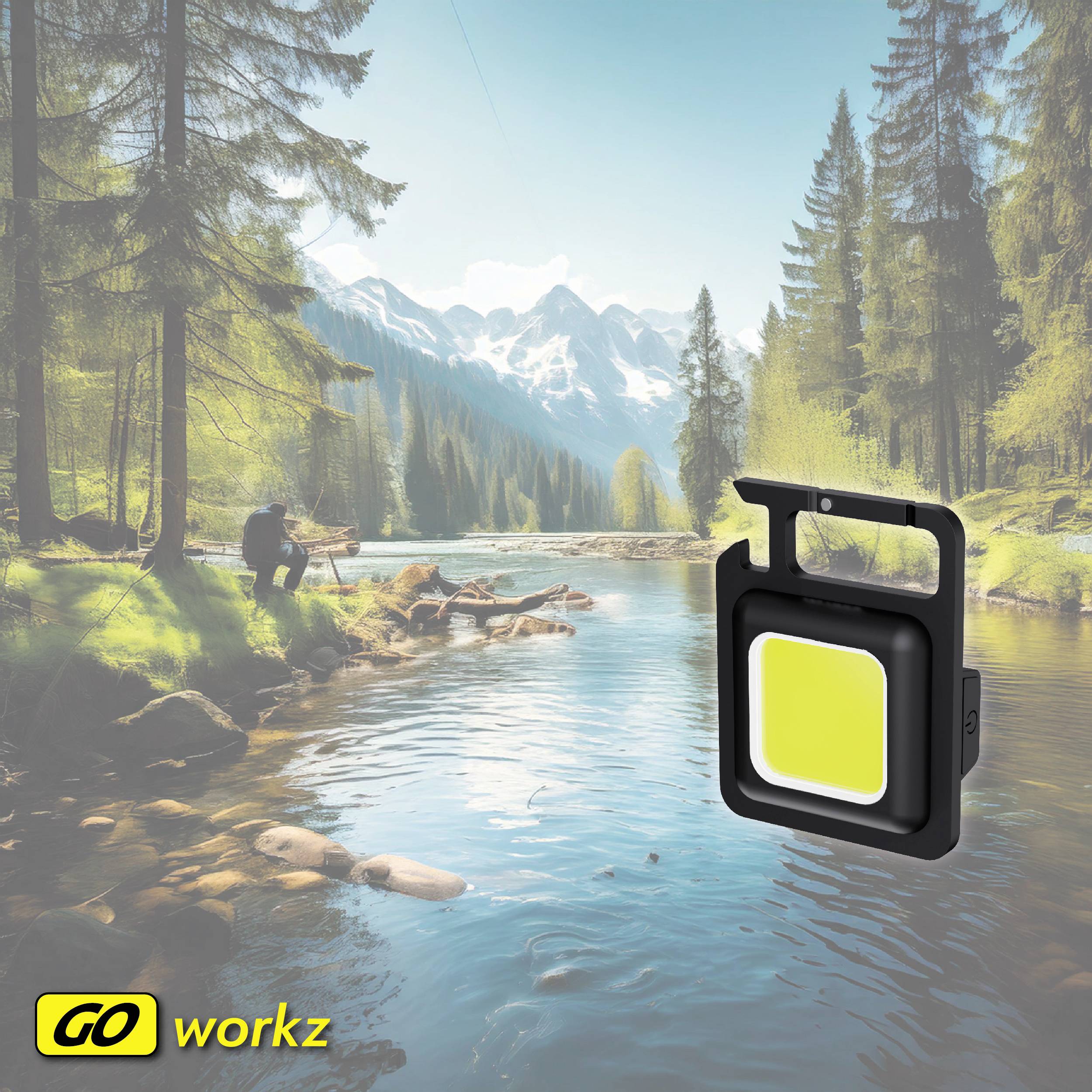 Müller-Licht LED Taschenlampe, Schlüsselleuchte mit Schlüsselanhänger akkubetrieben 500lm 40g