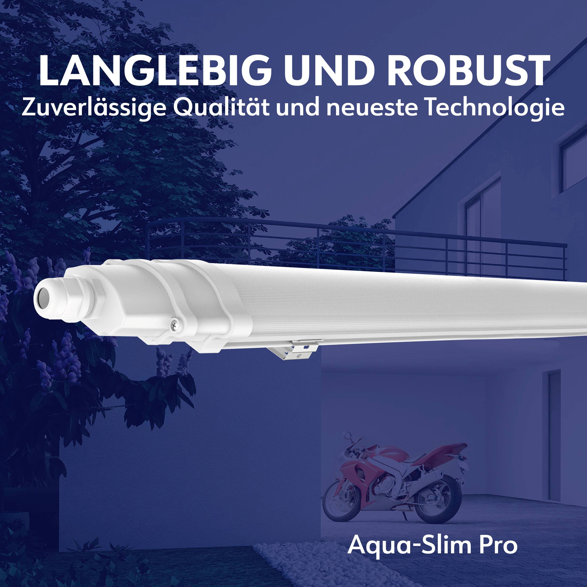 Müller-Licht 21000154 Aqua-Slim Pro 120 LED-Außendeckenleuchte LED LED fest eingebaut 36W