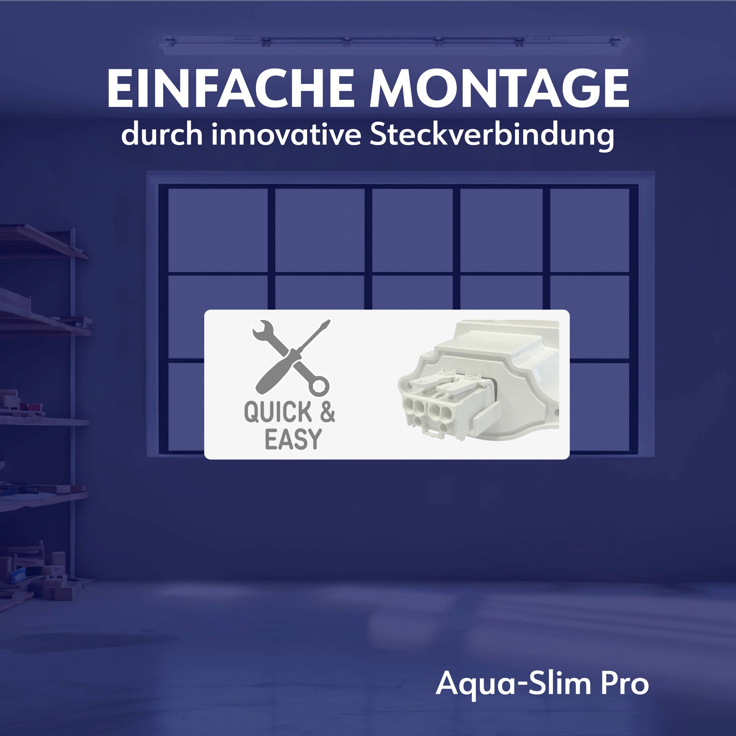 Müller-Licht 21000154 Aqua-Slim Pro 120 LED-Außendeckenleuchte LED LED fest eingebaut 36W