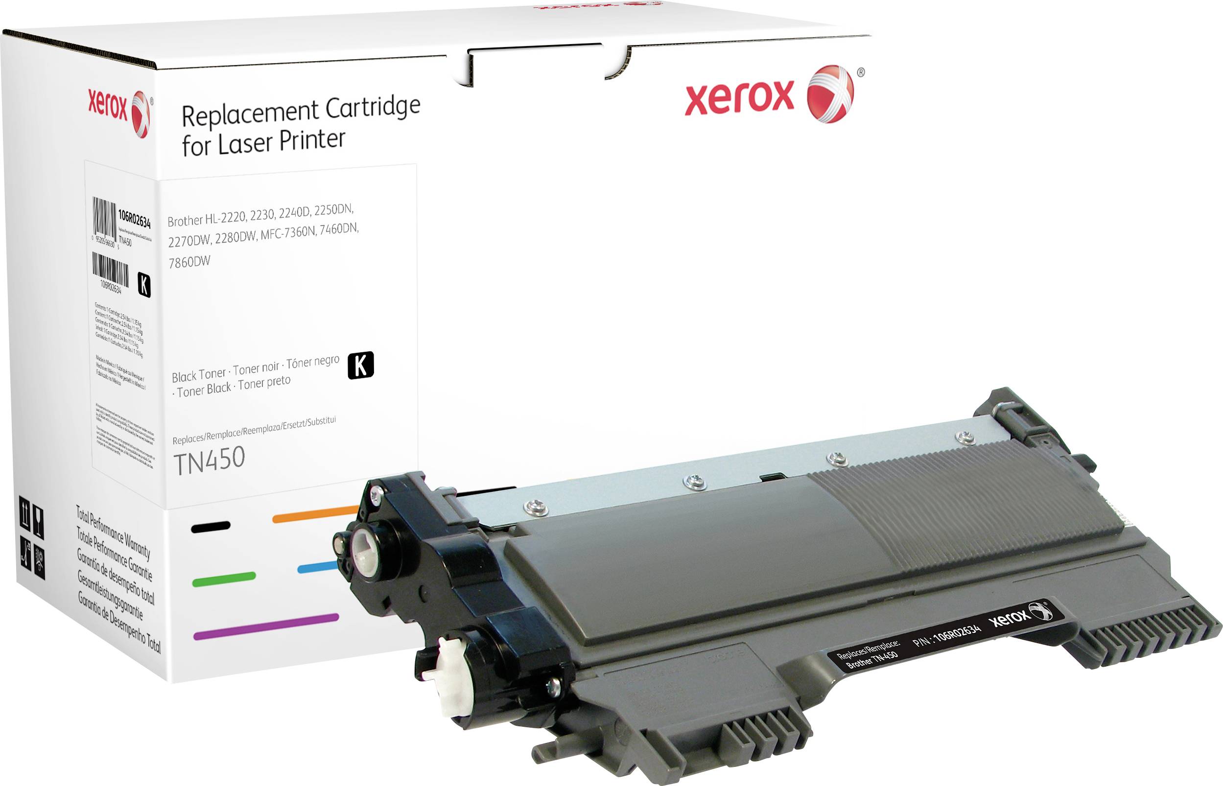 Xerox Toner ersetzt Brother Brother TN2220 Kompatibel Schwarz 2600 Seiten 106R02634 106R02634