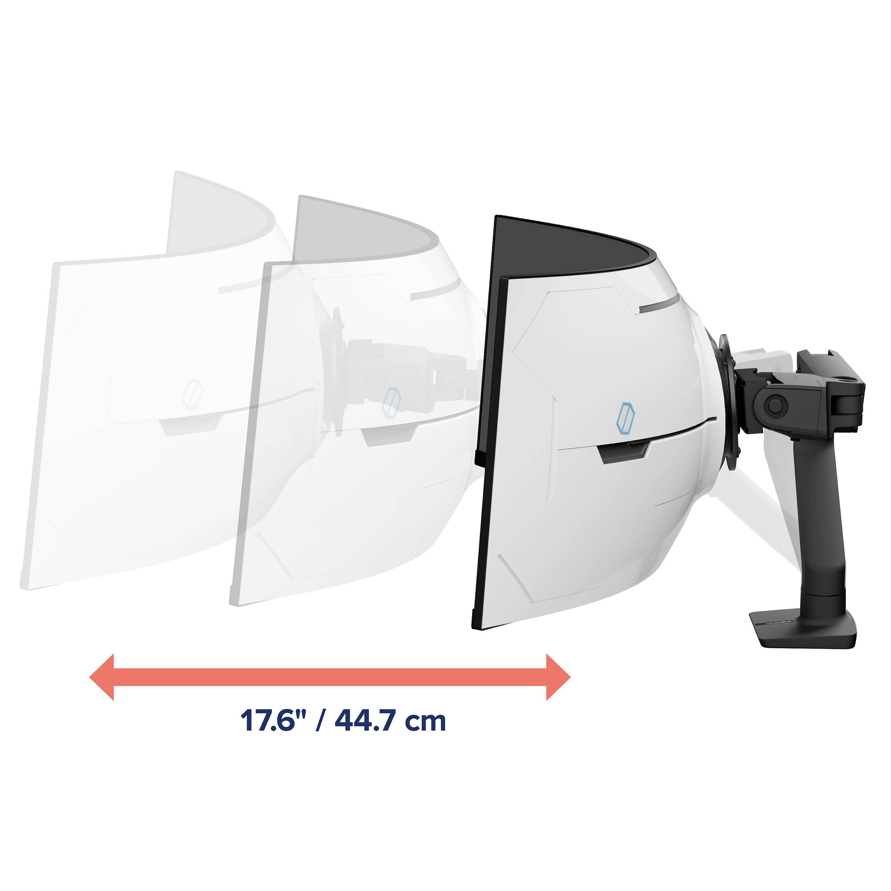 Ergotron Monitor-Tischhalterung HX mit VHD Pivot 1 Display(s) 144,8 cm (57") Schwarz Höhenverstellbar, Neigbar
