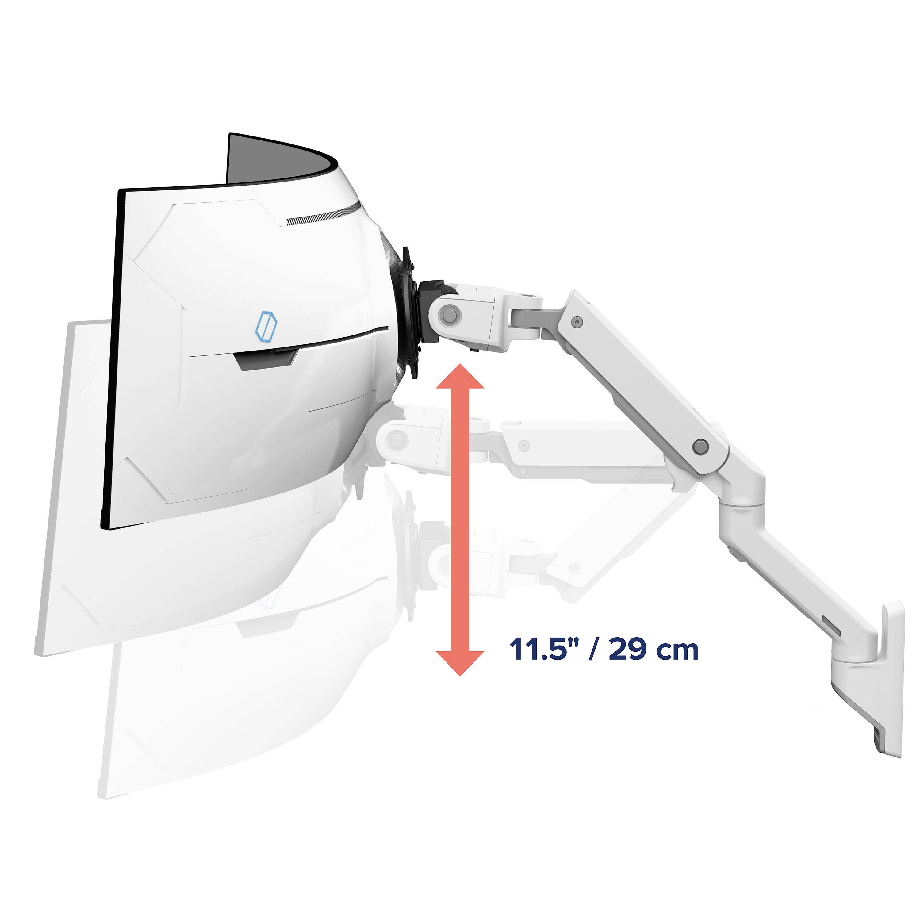 Ergotron Monitor-Wandhalterung HX mit VHD Pivot 1 Display(s) 144,8 cm (57") Höhenverstellbar, Neigbar