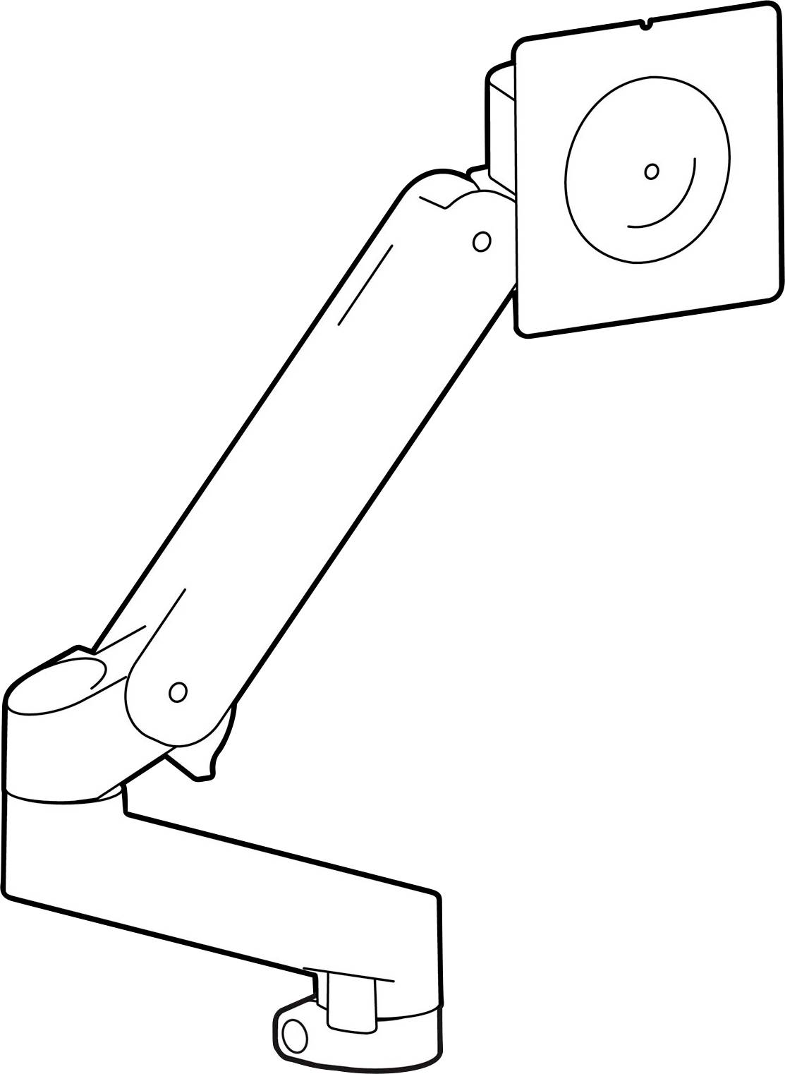 Ergotron 98-734-292 Befestigungskit 86,4 cm (34") Drehbar, Neigbar, Schwenkbar, Höhenverstellbar
