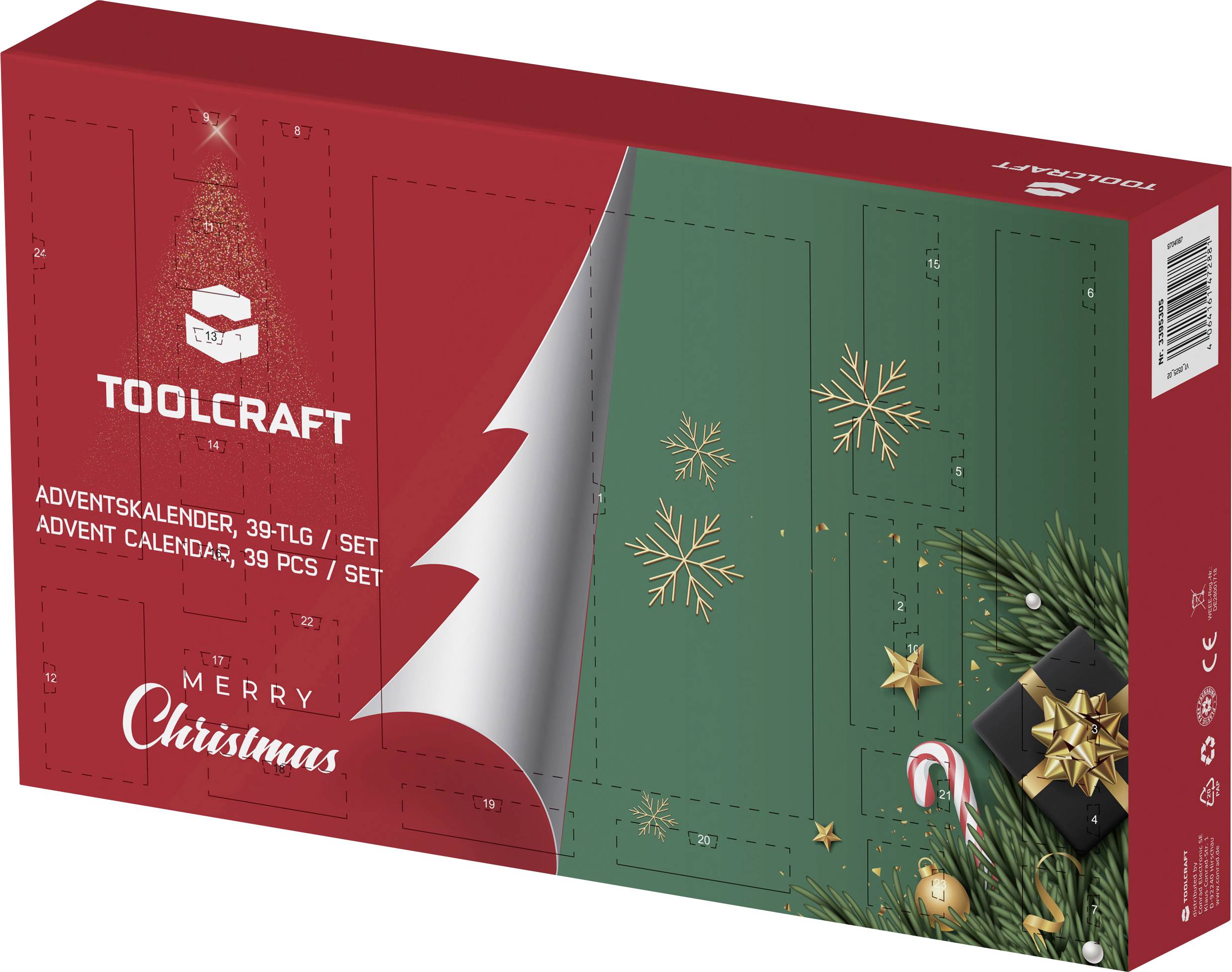 TOOLCRAFT 39-parts Werkzeug Adventskalender