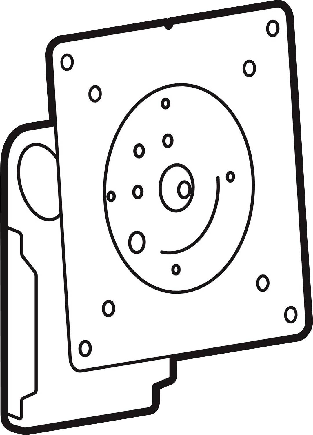 Ergotron 98-738-629 Zubehör-Montagesatz 68,6 cm (27") Drehbar, Neigbar