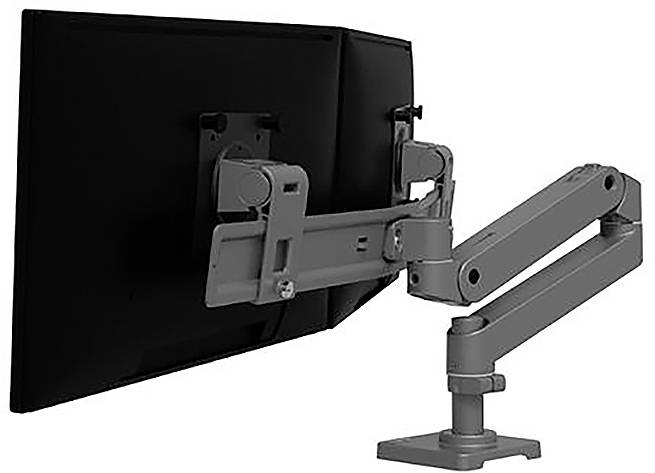 Ergotron Monitor-Tischhalterung 45-684-293 2 Display(s) 68,6 cm (27") Grau Höhenverstellbar, Neigbar