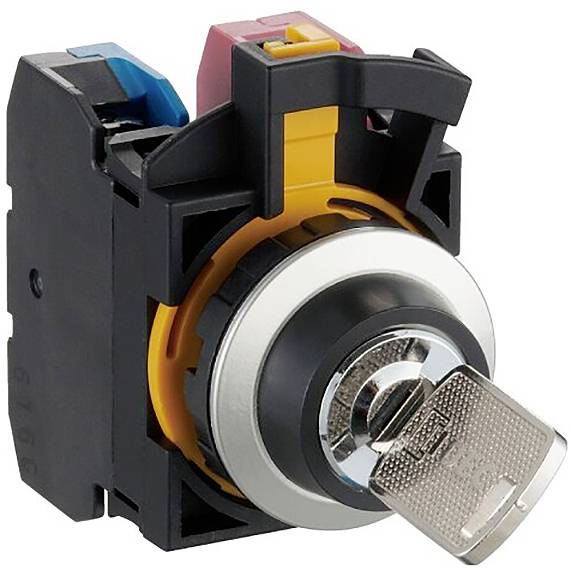 Idec CW4K-2AE20 CW Series Schlüsselschalter 300V 10A 2 x 45° IP65, IP66 1St.