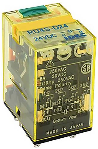 Idec RU Series Industrierelais Nennspannung: 24 V/DC Schaltstrom (max.): 6 A 1 St.