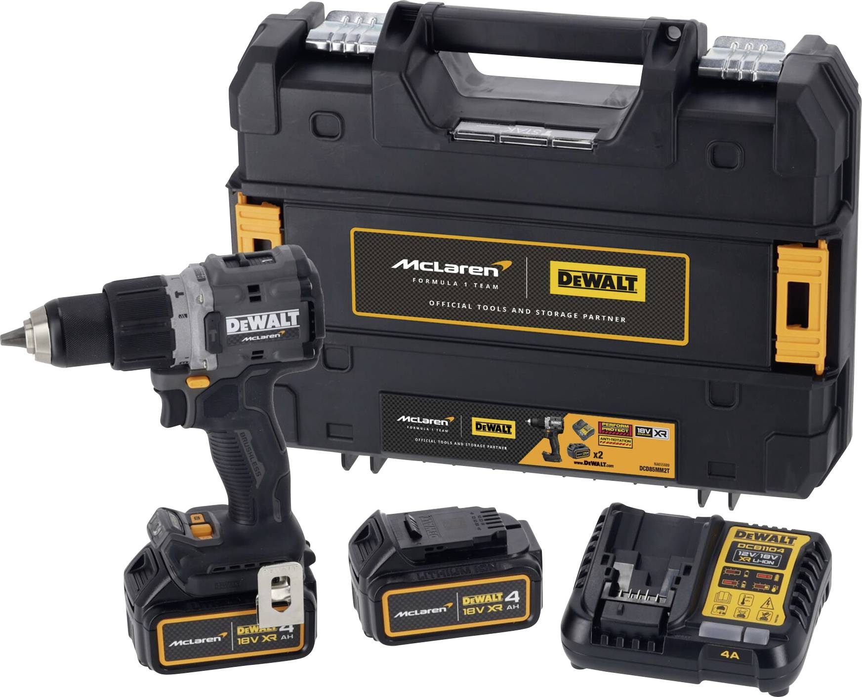 DEWALT McLaren DCD85MM2T-QW 2-Gang-Akku-Schlagbohrschrauber inkl. 2. Akku inkl
