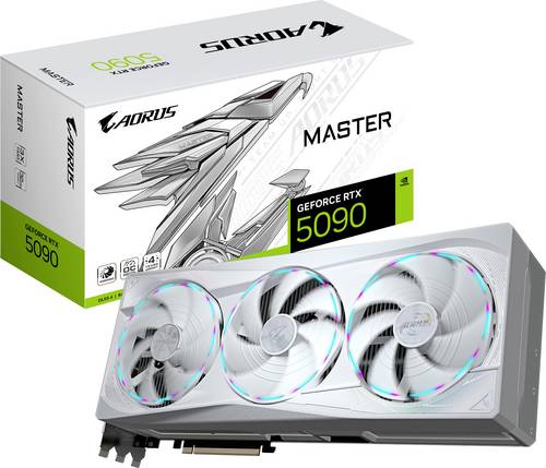 Gigabyte Grafikkarte Nvidia GeForce RTX 5090 AORUS GeForce RTX 5090 MASTER ICE 32G Grafikkarte - 32