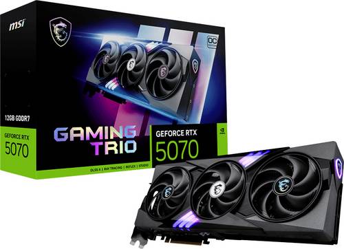 MSI Grafikkarte Nvidia GeForce RTX 5070 GeForce RTX 5070 12G GAMING TRIO OC 12 GB GDDR7-RAM PCIe x16
