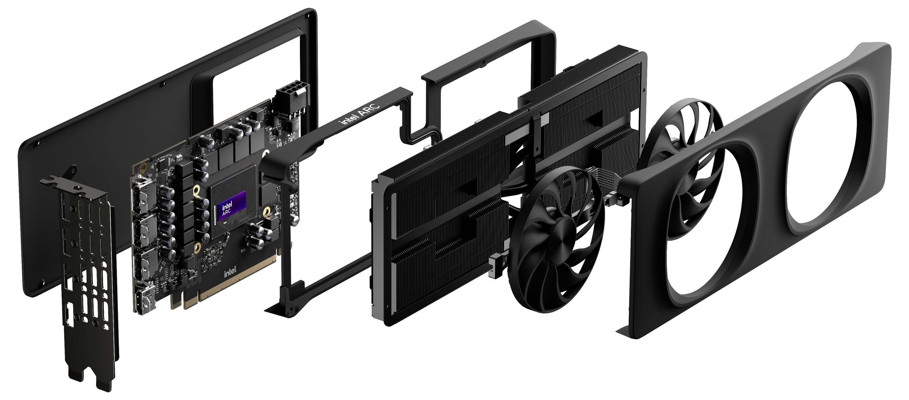 Intel Grafikkarte Arc™ B580 Arc B580 12GB GDDR6-VRAM PCIe x8 HDMI® 2.1, DisplayPort 2.1
