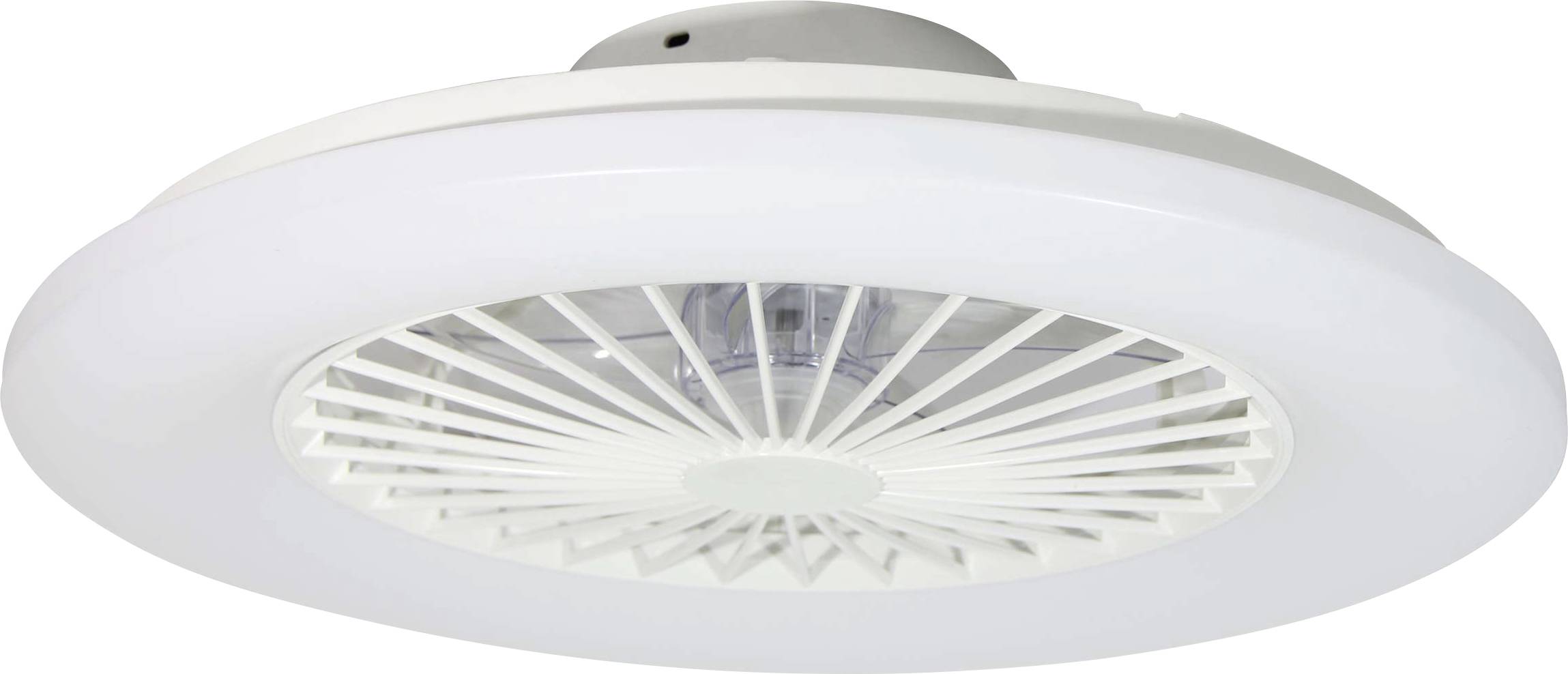 Lucci AIR Deckenventilator 20W (Ø) 50cm Weiß mit Fernbedienung, mit Beleuchtung