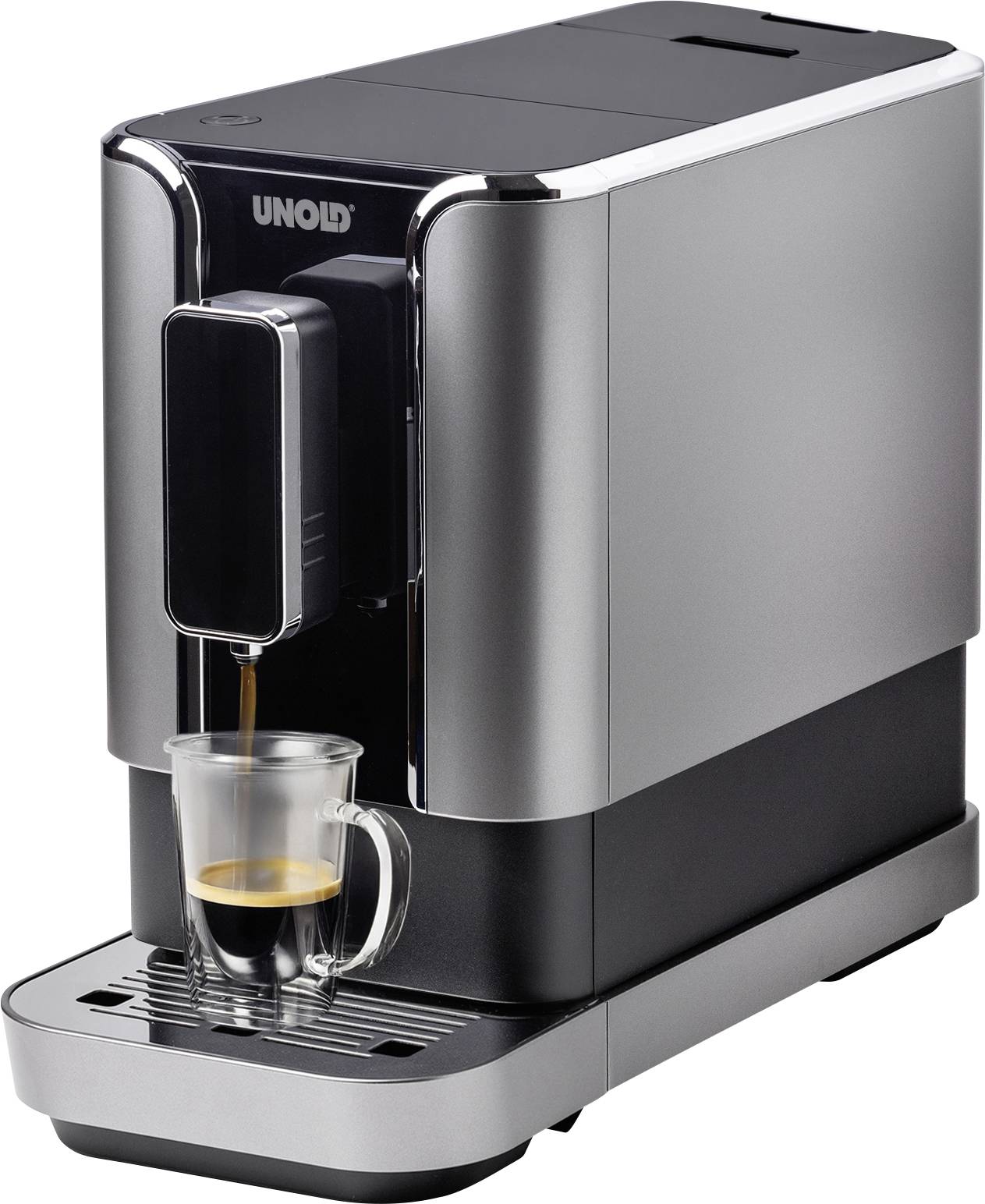 Unold Luca 28835 Kaffeevollautomat Schwarz/Silber