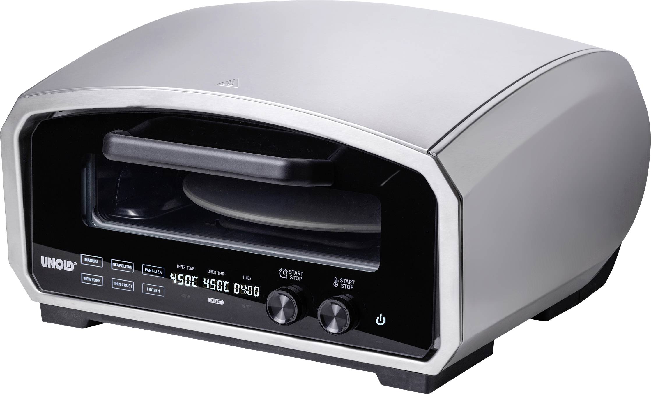 Unold Enzo Pizzaofen mit Display, Timerfunktion