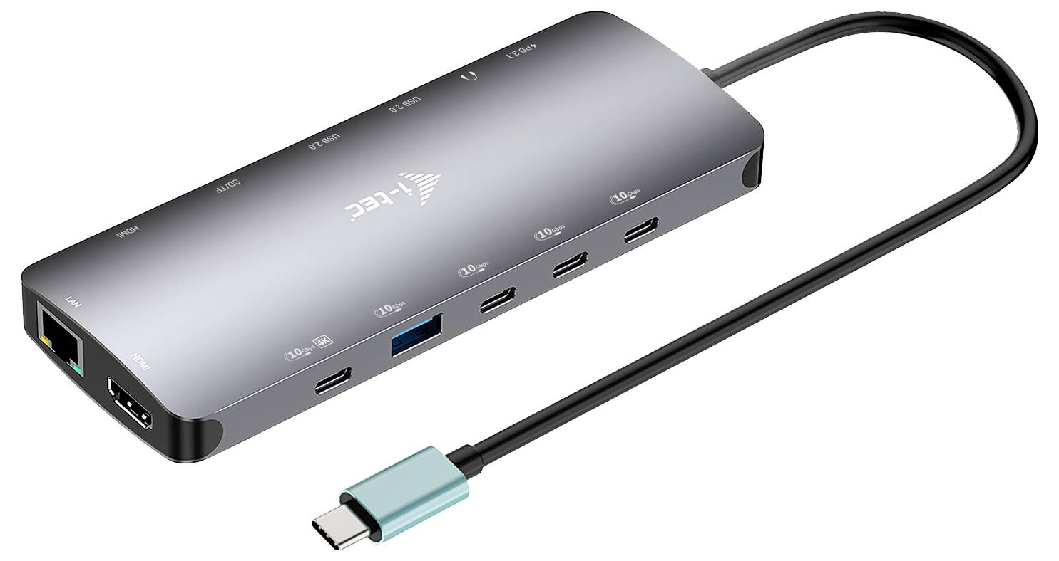 I-tec USB-C® Dockingstation C31NANOTRIPLED140 inkl. Ladefunktion, USB-C® Power Delivery