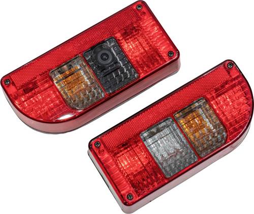 SecoRüt Anhänger-Beleuchtungsset integrierte HD Rückfahrkamera, Blinker, Bremslicht, Kennzeichenle