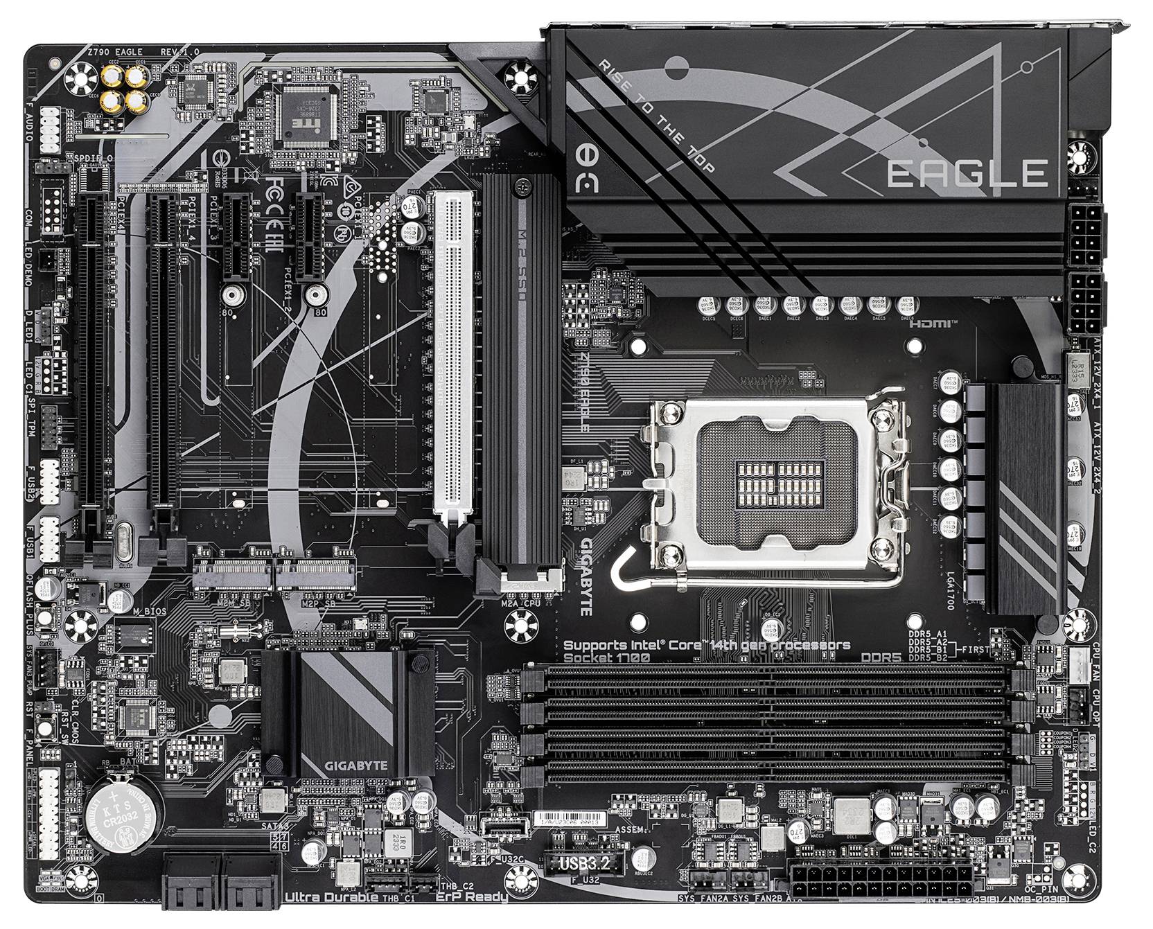 Gigabyte Z790 EAGLE Mainboard Sockel (PC) Intel® LGA 1700 Formfaktor (Details) ATX Mainboard-Chipsatz Intel® Z790 Express