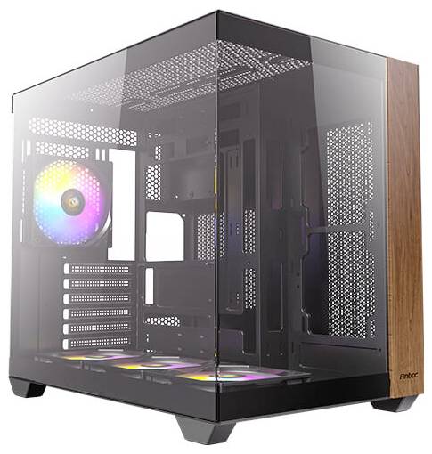 Antec CX800 Wood Midi-Tower Gaming-Gehäuse Schwarz, Holz Staubfilter