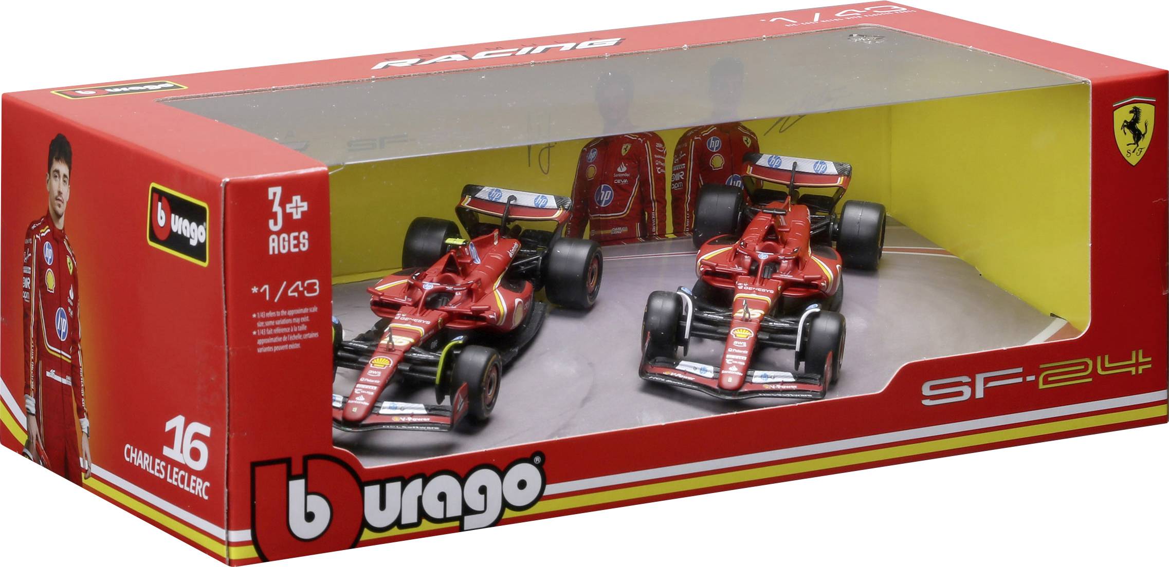 Bburago F1 Ferrari SF-24 ´24 2er-Set 1:43 Modellauto