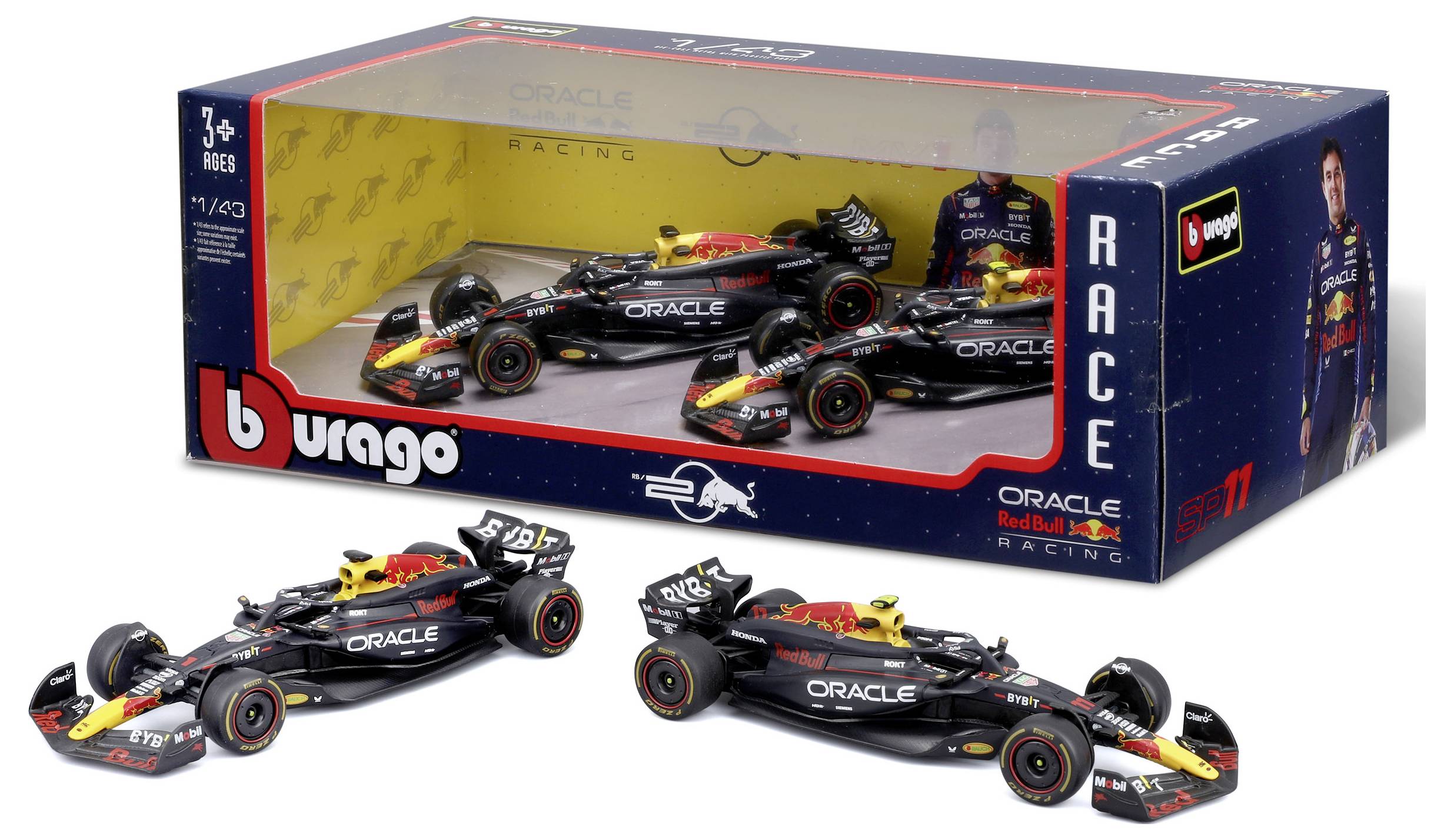 Bburago F1 RedBull RB20 ´24 2er-Set 1:43 Modellauto