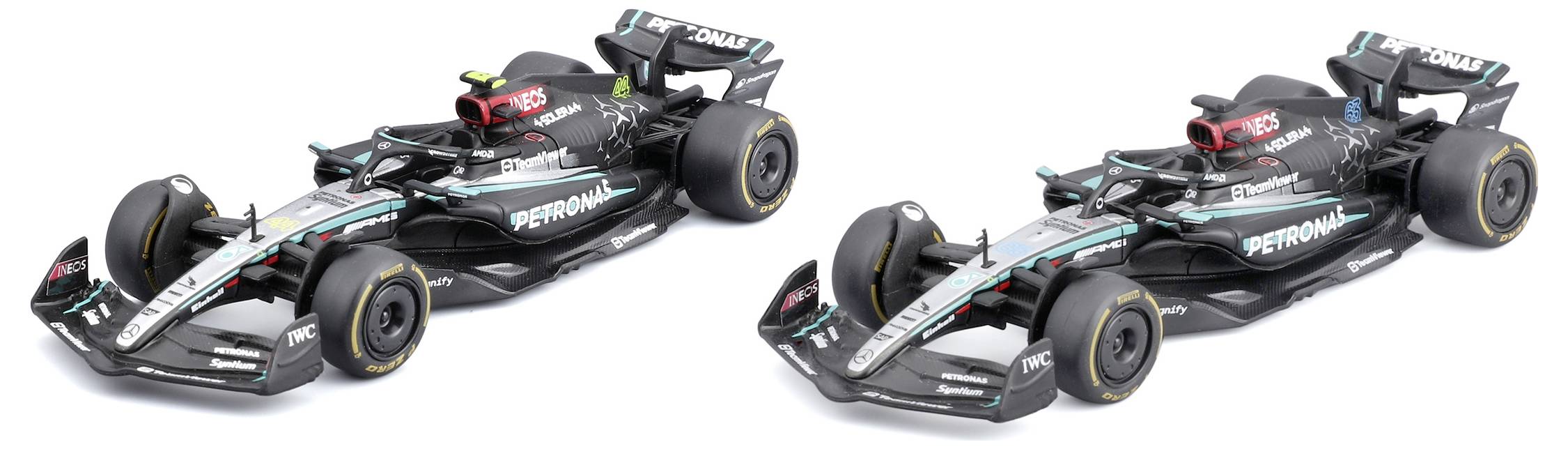 Bburago F1 Mercedes AMG W15E ´24 2er-Set 1:43 Modellauto