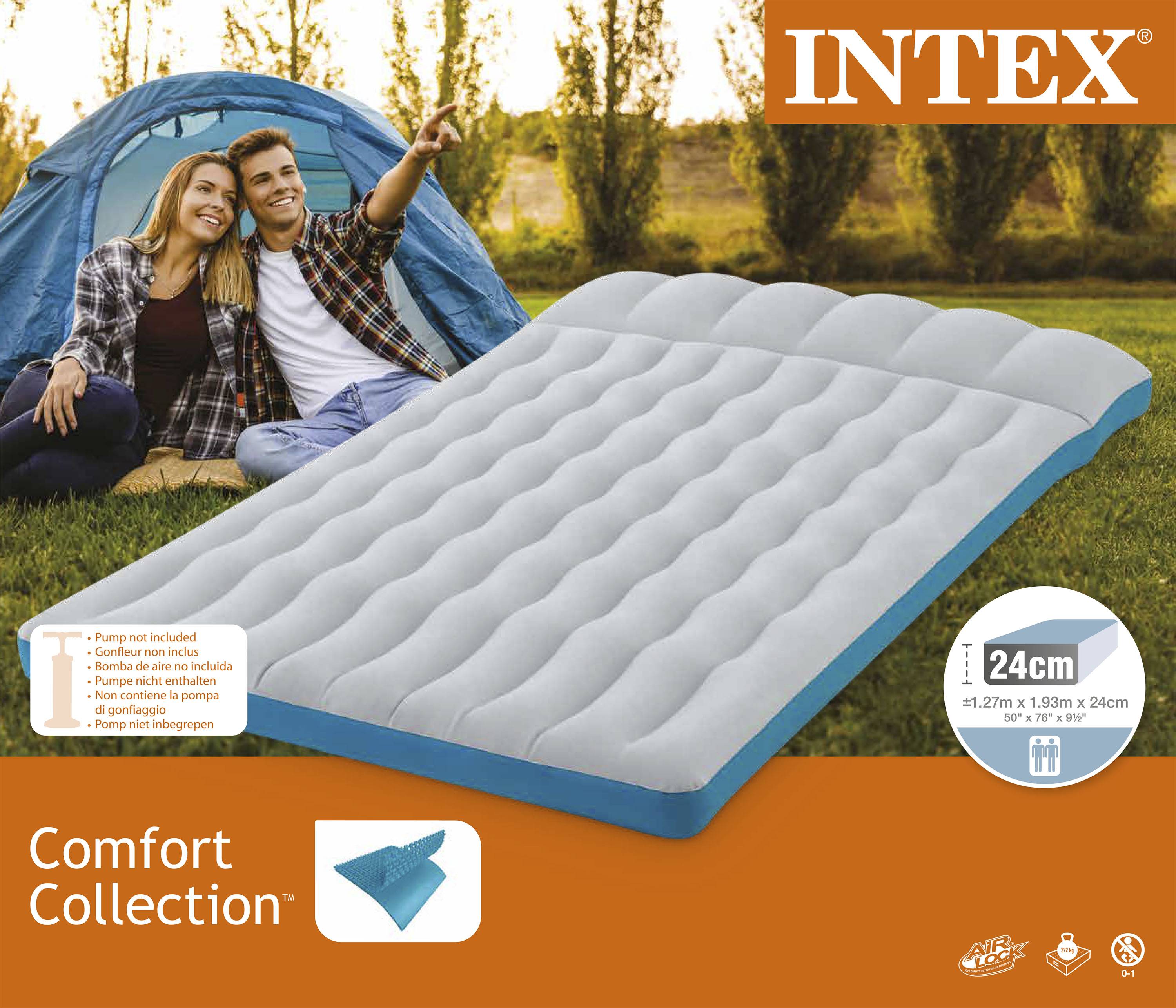 Intex doppel Camping Matratze Weiß, Blau 67999 Belastbarkeit (Gewicht) (max.) 273kg