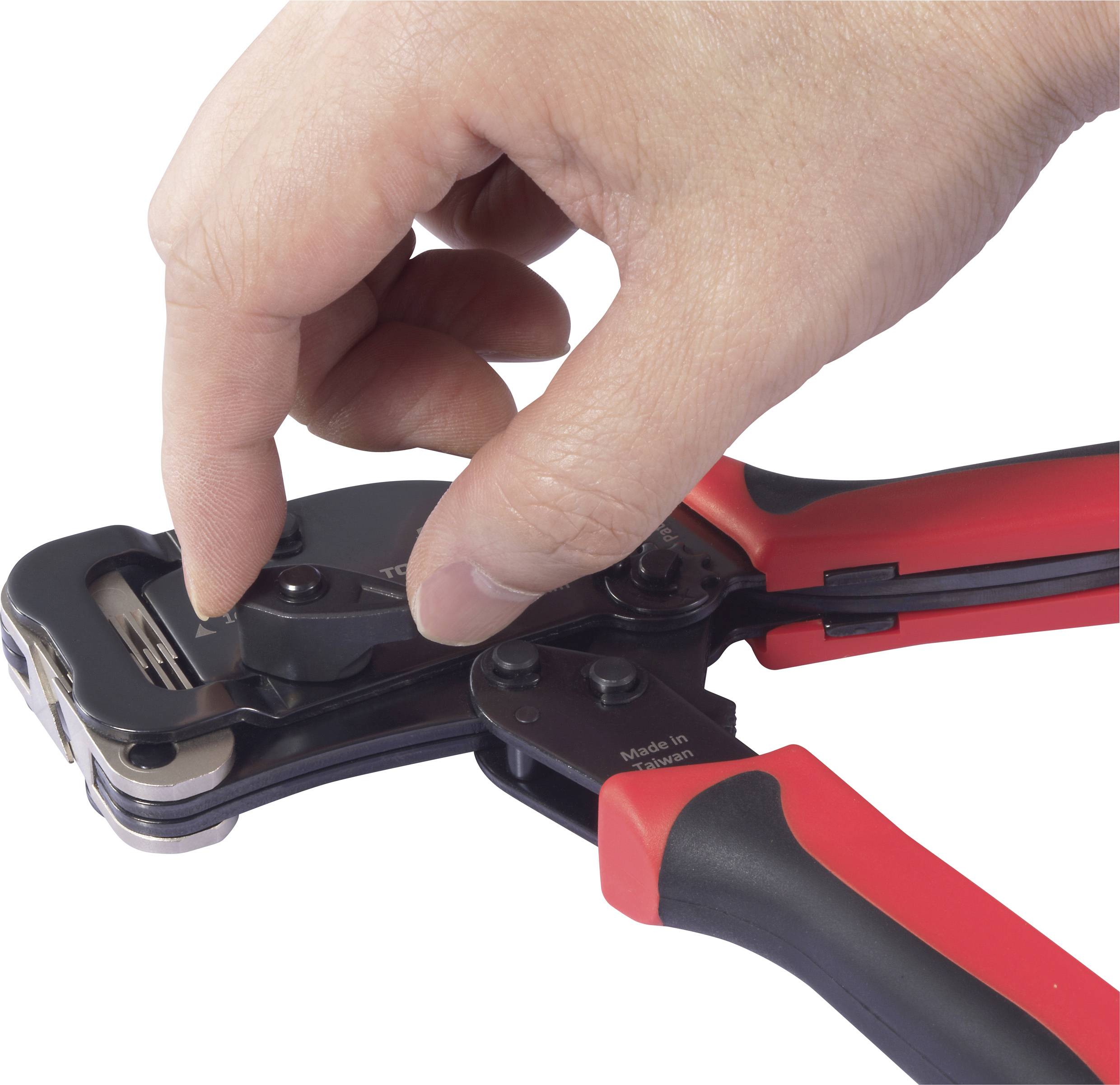 TOOLCRAFT TO-10191291 Crimpzange Pressenanschluss 0.08 bis 16mm²