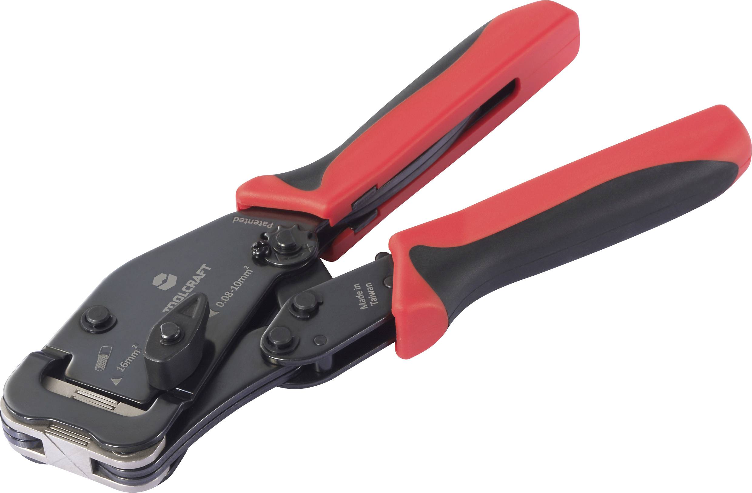 TOOLCRAFT TO-10191291 Crimpzange Pressenanschluss 0.08 bis 16mm²