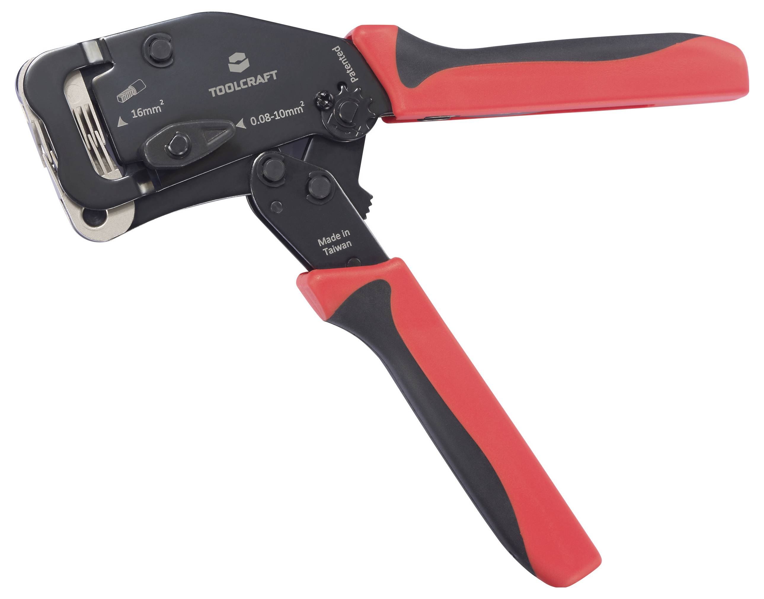 TOOLCRAFT TO-10191291 Crimpzange Aderendhülsen 0.08 bis 16mm²