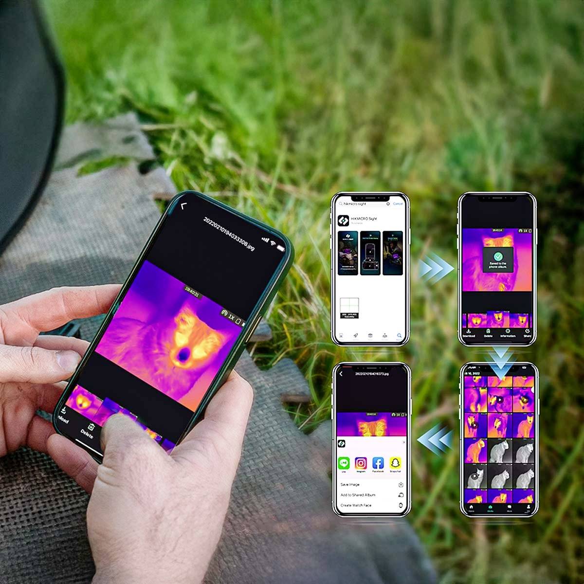 HIKMICRO BUDGIE S BE07S Wärmebildkamera -20 bis 55°C 50Hz integrierte Digitalkamera, WiFi