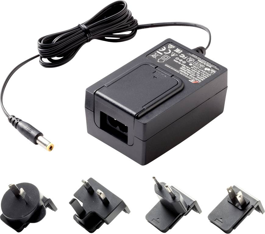 Dehner Elektronik SYS 1888-1809 inkl. Plug-Set EU/US/UK/AU + Anschlusskabel IEC 60320 C7 AC/DC Tisc