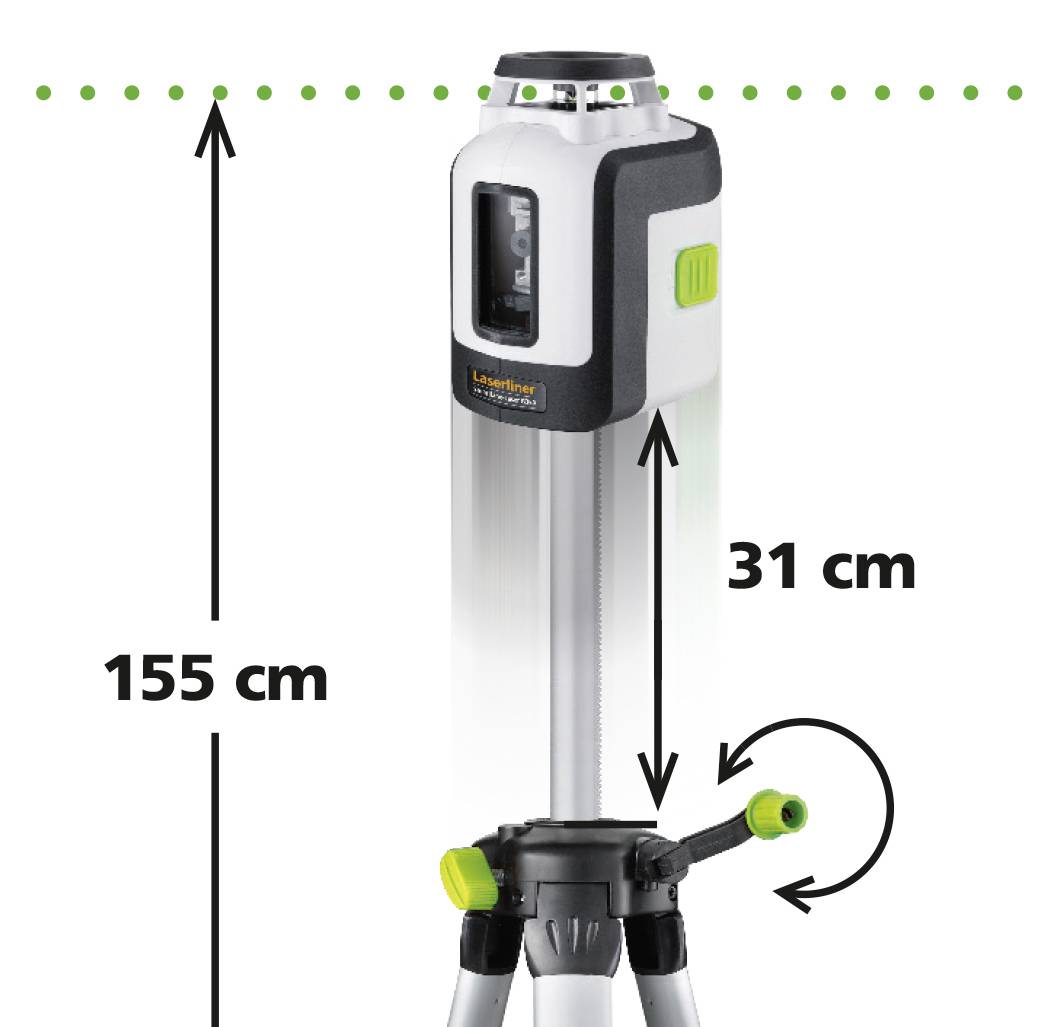 Laserliner SmartLine-Laser G360 Set 150cm 360°-Linienlaser