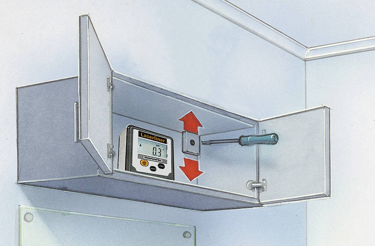 Laserliner MasterLevel Box 081.260E Digitale Wasserwaage