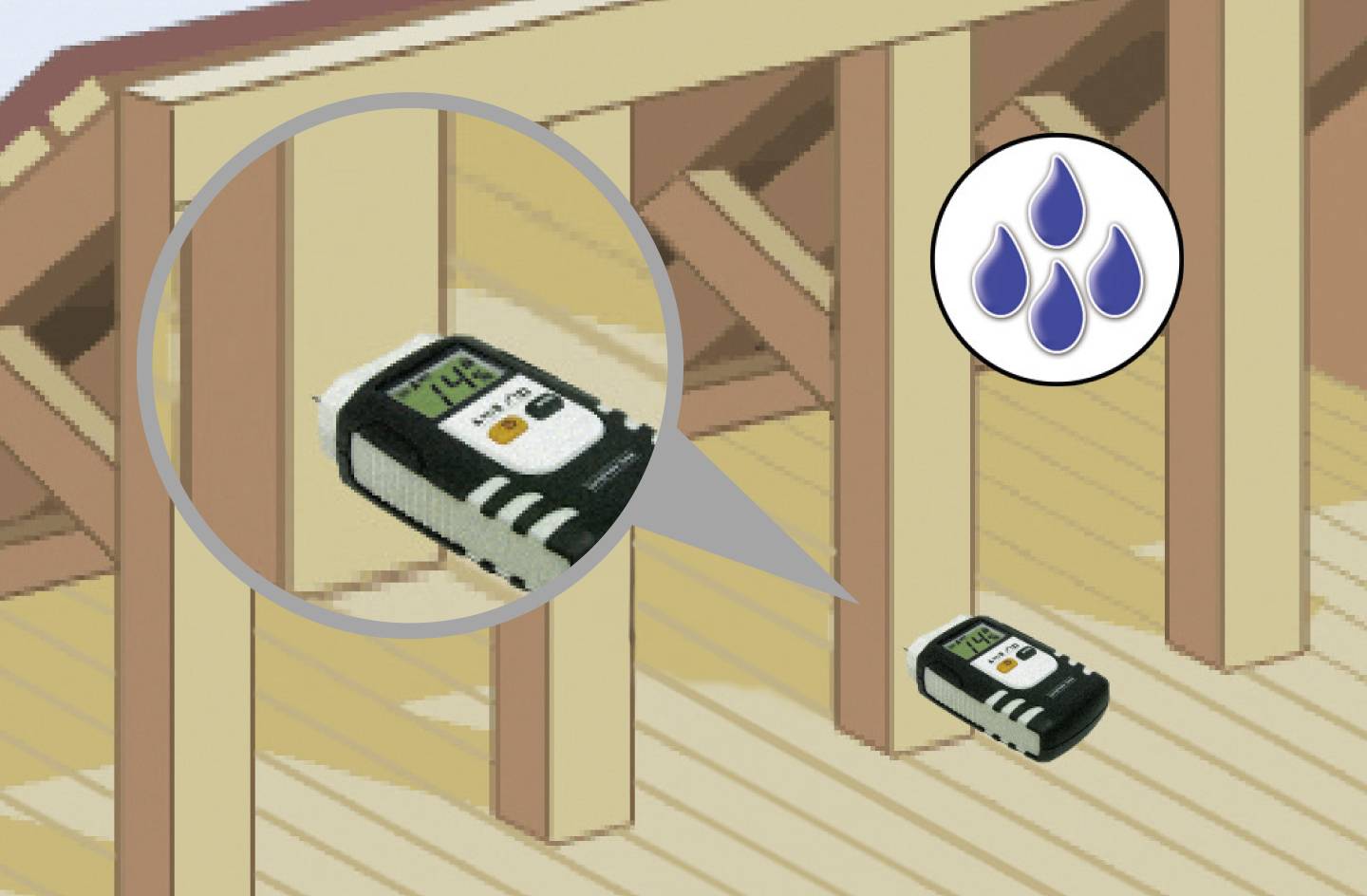Laserliner DampFinder Home Materialfeuchtemessgerät