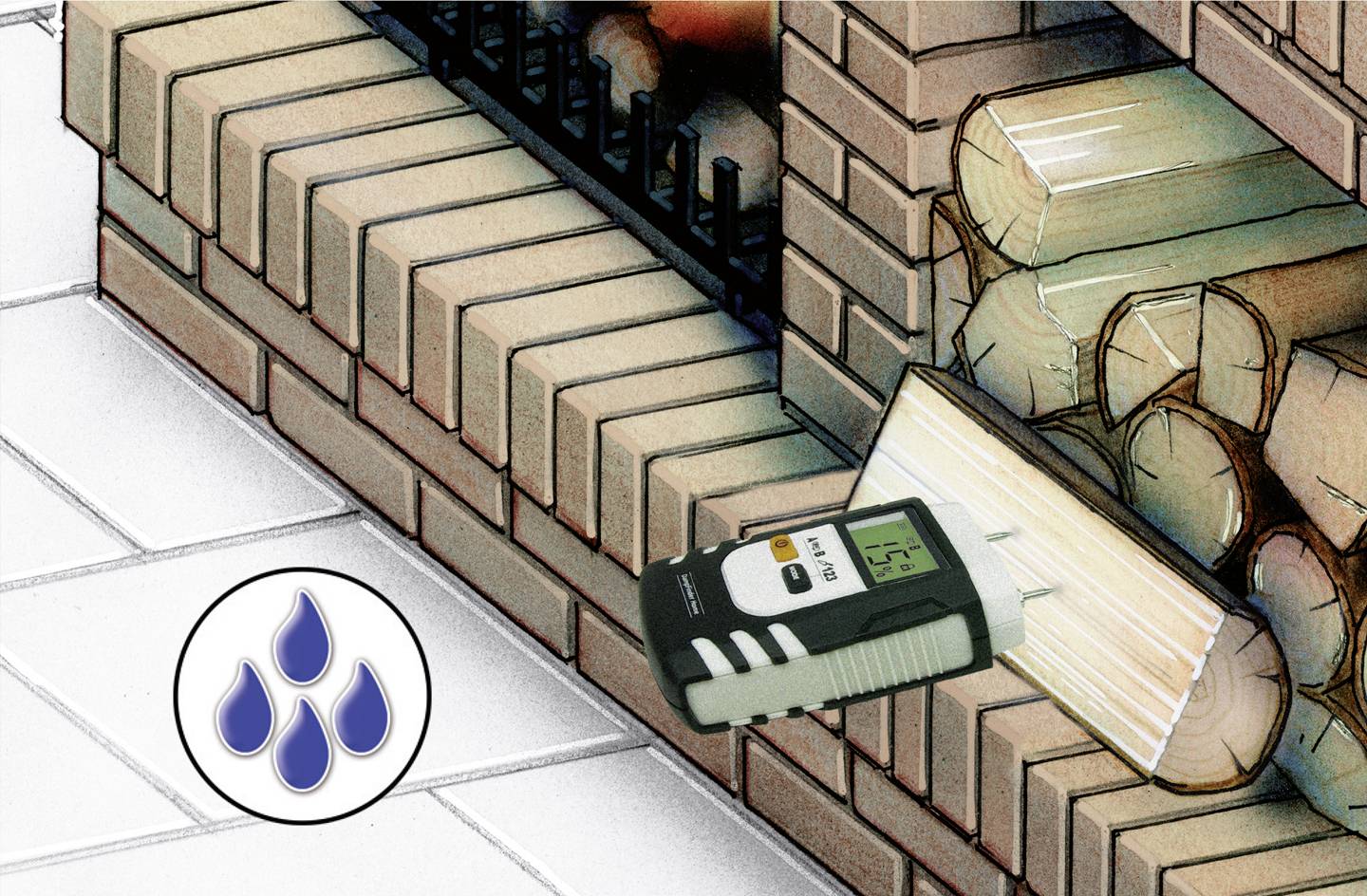 Laserliner DampFinder Home Materialfeuchtemessgerät