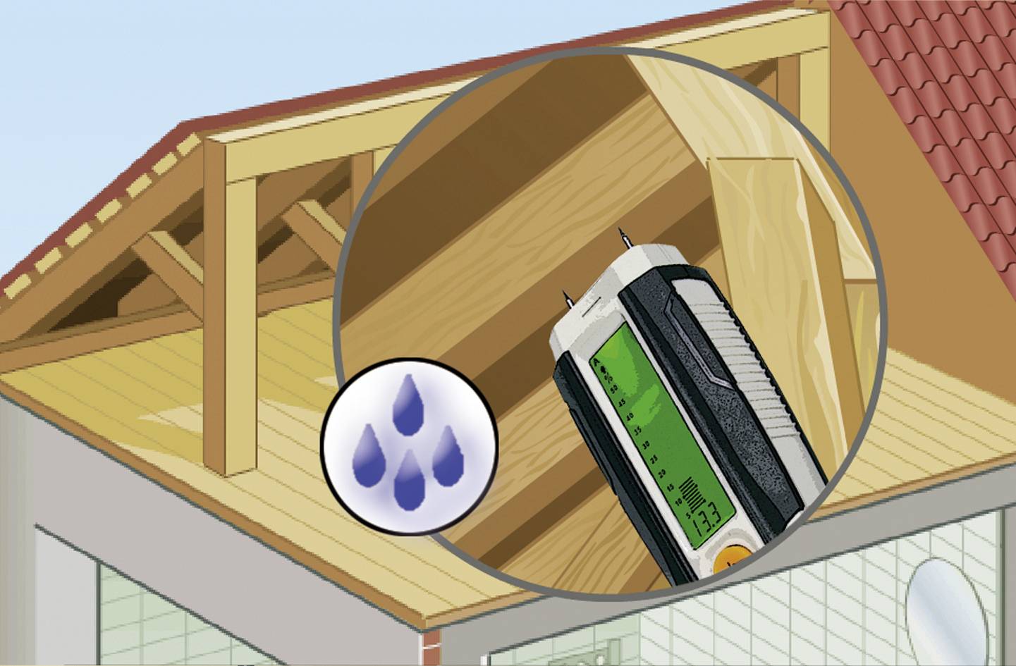 Laserliner DampFinder Compact Materialfeuchtemessgerät